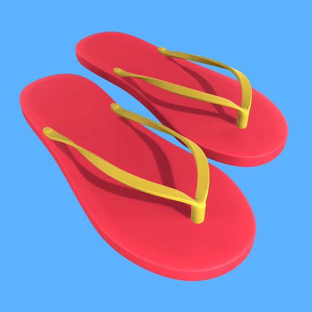 A pair of cute beach sandals