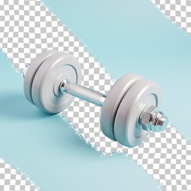 a pair of dumbbells are on a checkered surface.