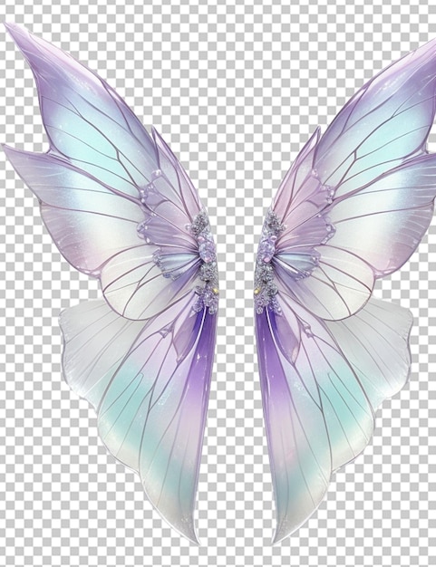 pair of fantasy fairy translucent wing