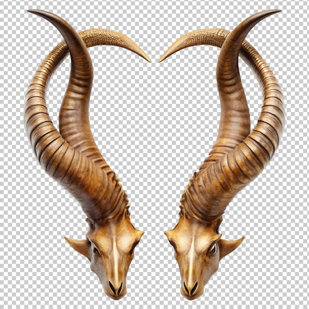 PSD a pair of horns separated