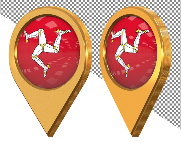 A pair of red and gold pinwheels with a horse on the top.