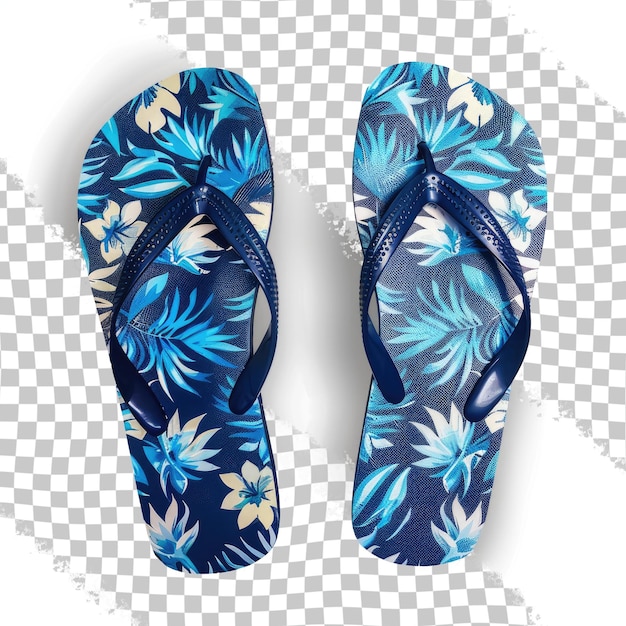 PSD a pair of sandals with flowers on them and a bow on them