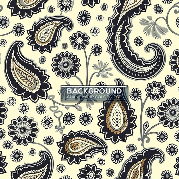 PSD paisley pattern background