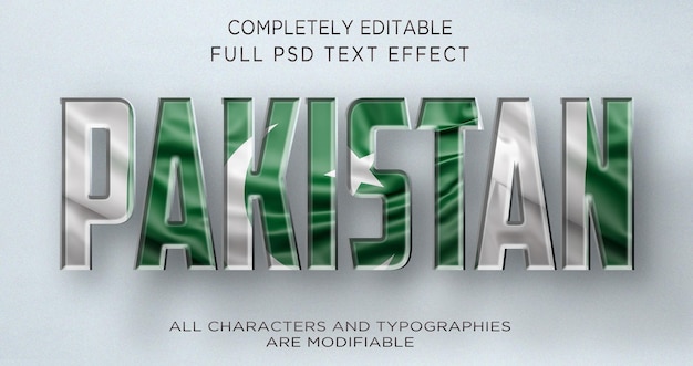 PAKISTAN TEXT EFFECT