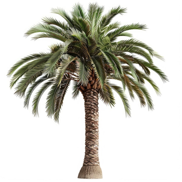 a palm tree is shown with a white background