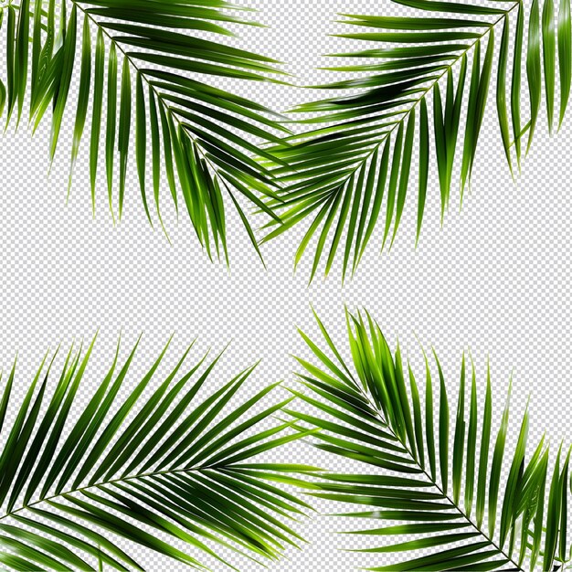 PSD palm tree leaves