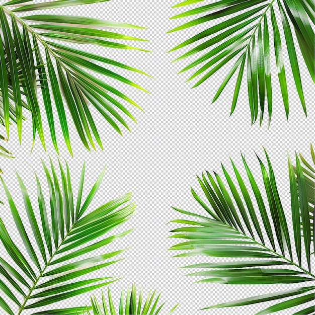 PSD palm tree leaves