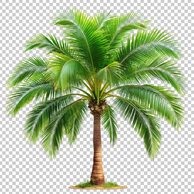 Palm tree on transparent background