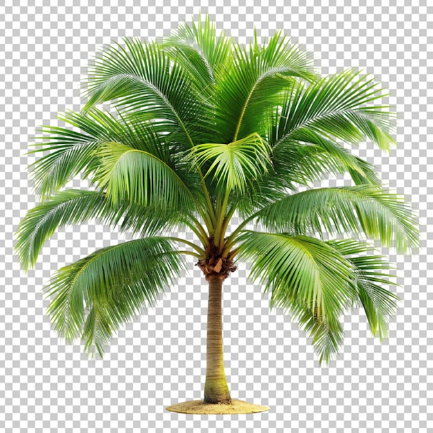 Palm tree on transparent background