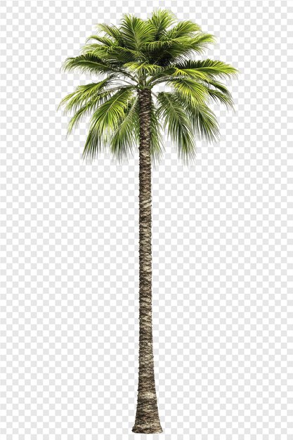 PSD palm tree on a transparent background