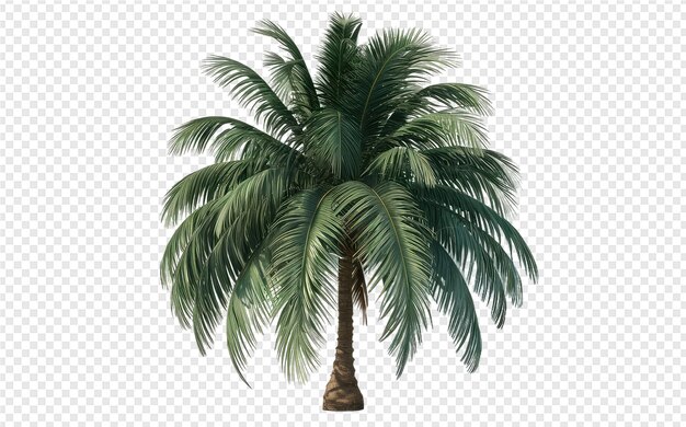 PSD palm tree on a transparent background