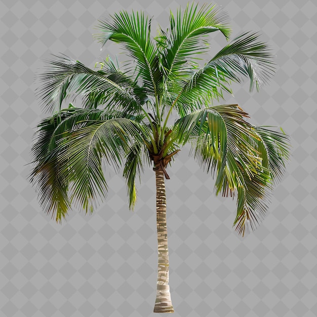 a palm tree with a gray background with a gray background