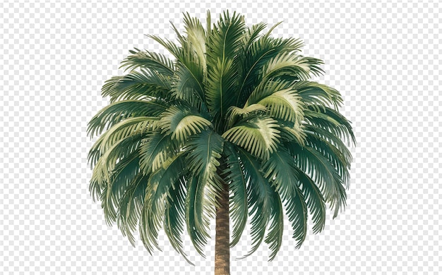 PSD a palm tree with green leaves