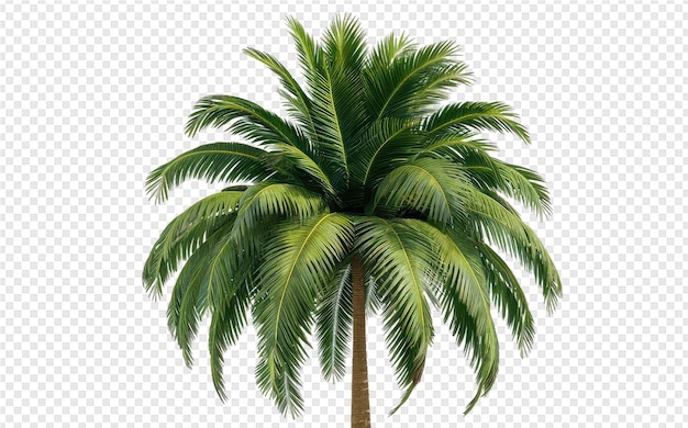 PSD a palm tree with a white background