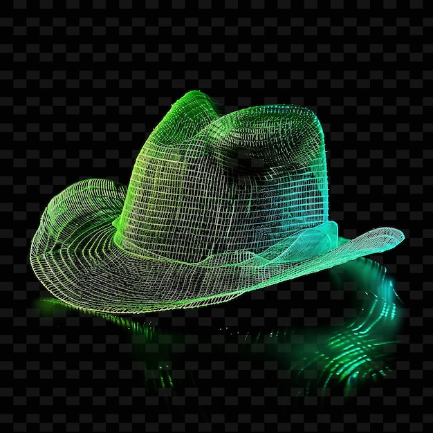 Panama Hat With a High Crown Made With Translucent Straw Glo PNG Unique Neon Fashion Clothing