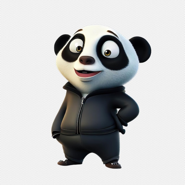 Panda cartoon character