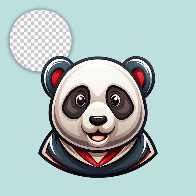 Panda logo on transparent background