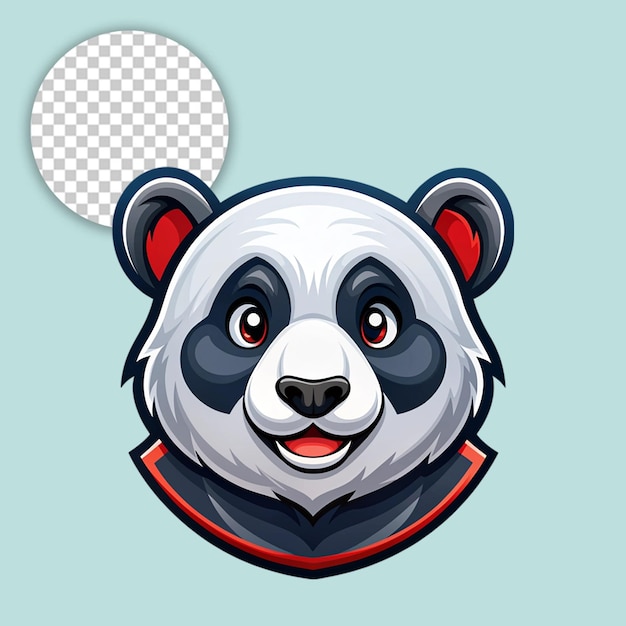 Panda logo on transparent background