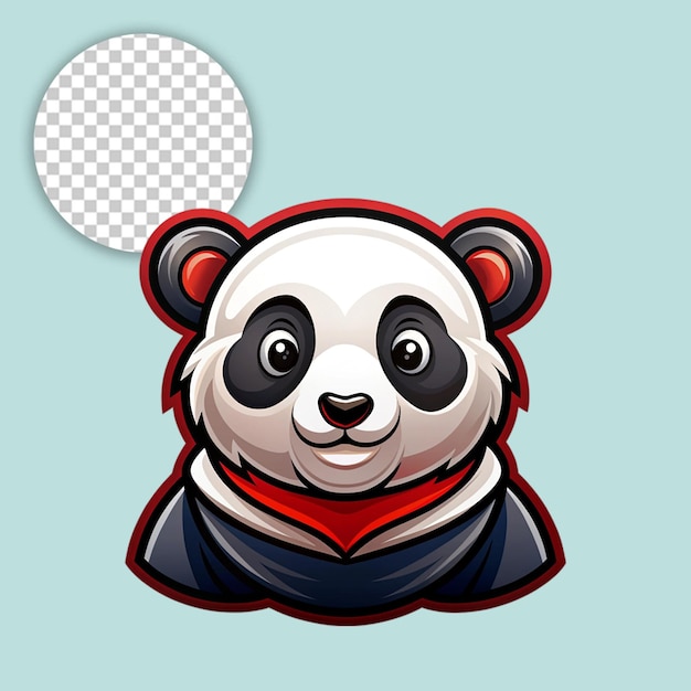 Panda logo on transparent background