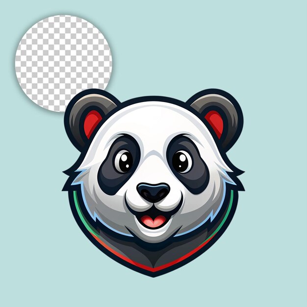 Panda logo on transparent background