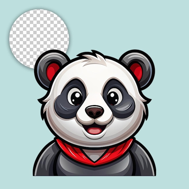 Panda logo on transparent background