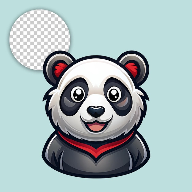 Panda logo on transparent background