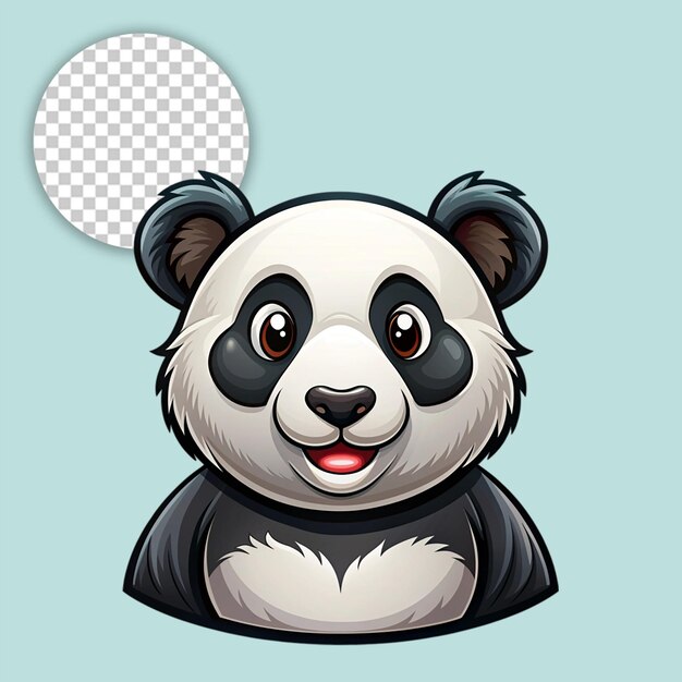 Panda logo on transparent background