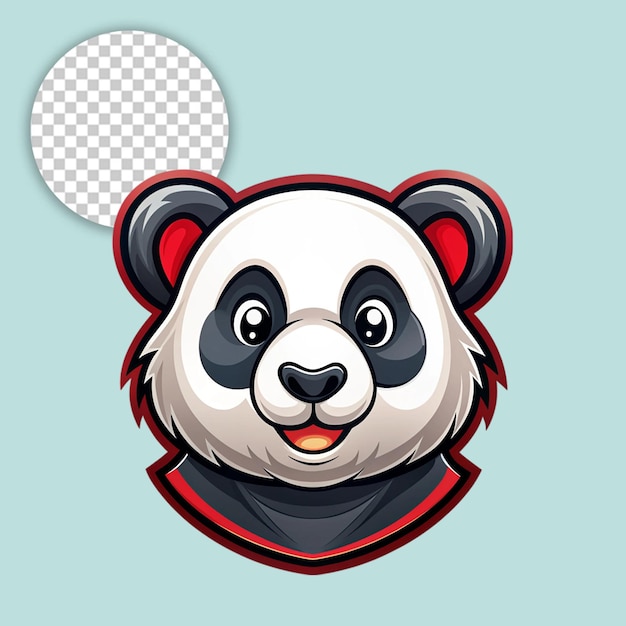 Panda logo on transparent background