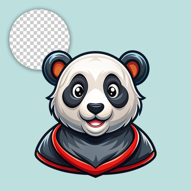 Panda logo on transparent background