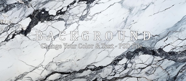 PSD panoramic white background from marble stone texture for design