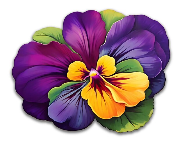 Pansy abstract psd