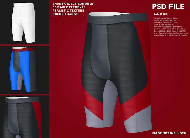 Pants Cycling Short Mockup