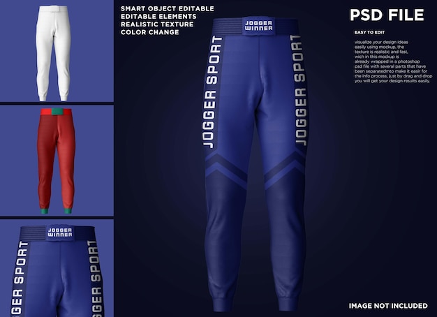 Pants Jogger Sport Boxing Mockup