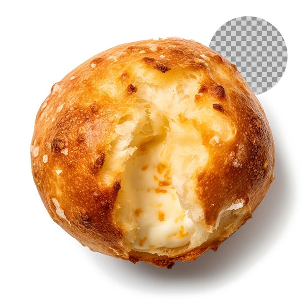 Pao de Queijo Brazilian Cheese Bread on Transparent Background