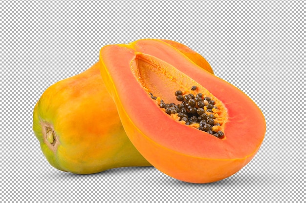 Papaya isolated