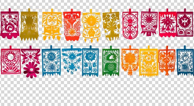 papel picado party pieces png transparent