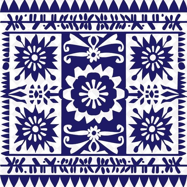 Papel Picado With a Geometric Pattern Design Featuring a Sty Creative Mexico Symbol Vector Design