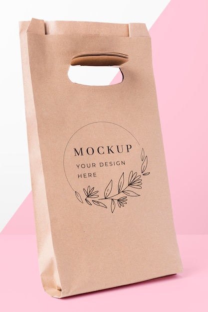 Paper bag concept with mock-up