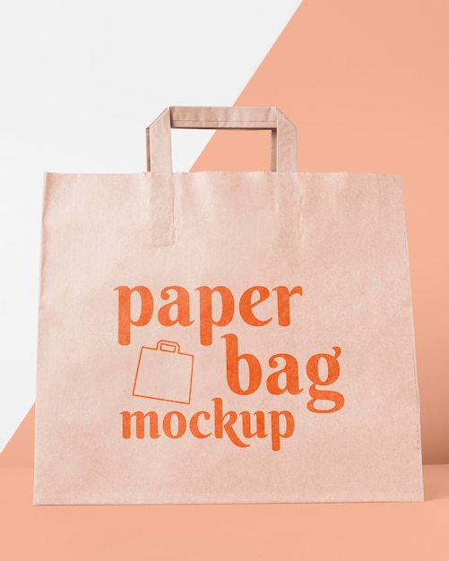 Paper bag concept with mock-up