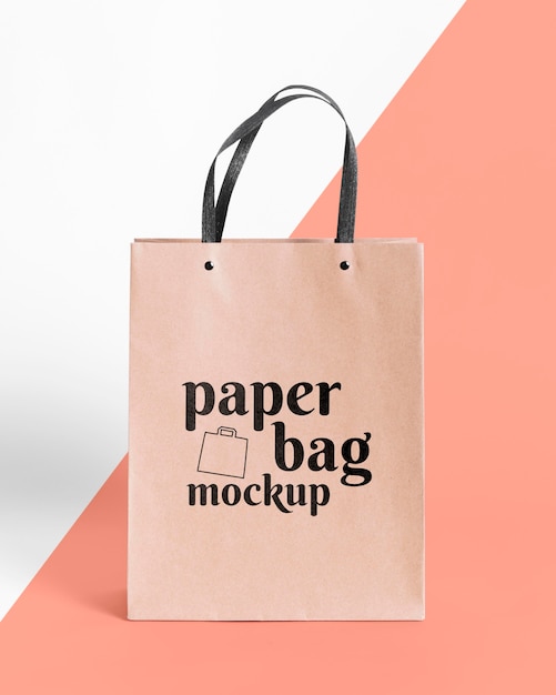 Paper bag concept with mock-up