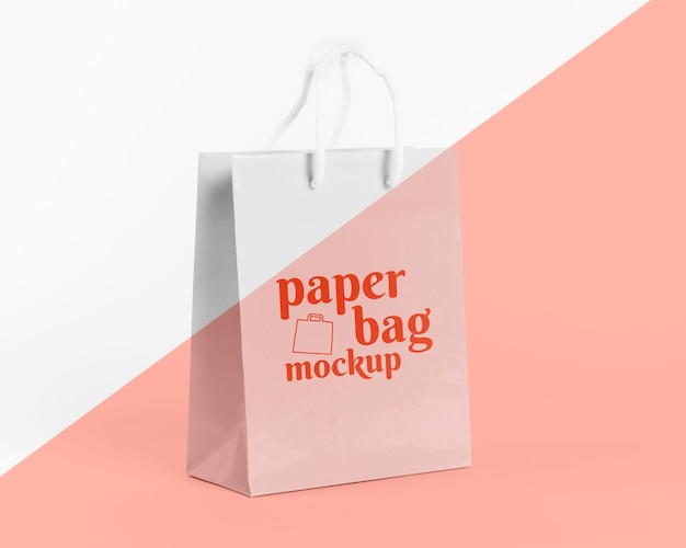 Paper bag concept with mock-up