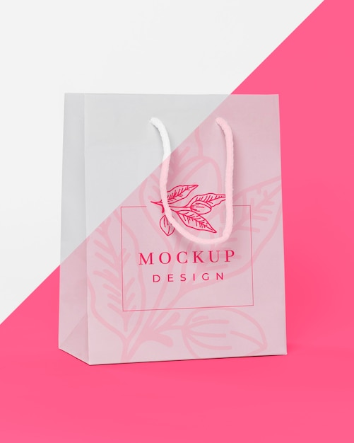 Paper bag concept with mock-up