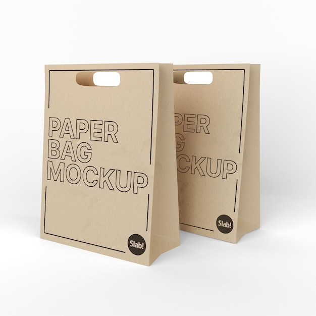 PSD paper bag mockup 14