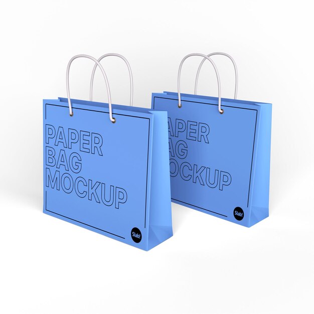 PSD paper bag mockup 25