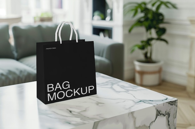 PSD paper bag mockup