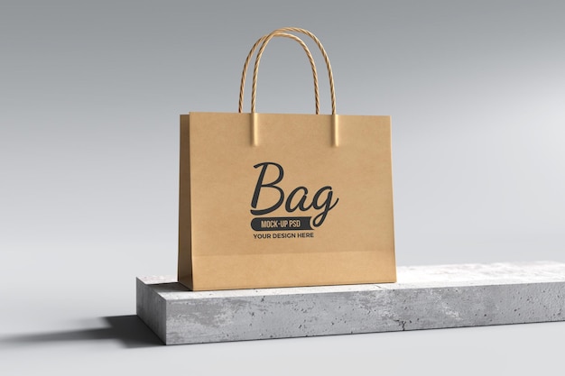 Paper bag mockup