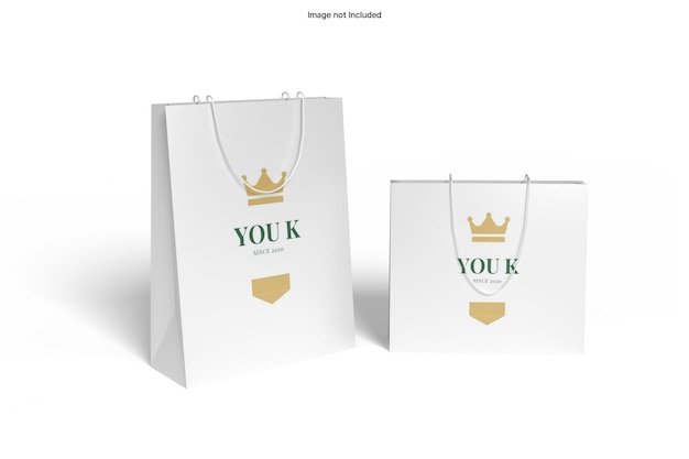 Paper bag mockup