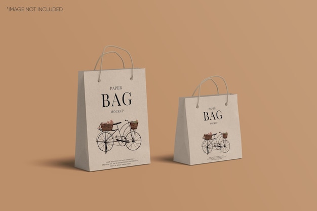 Paper bag mockup