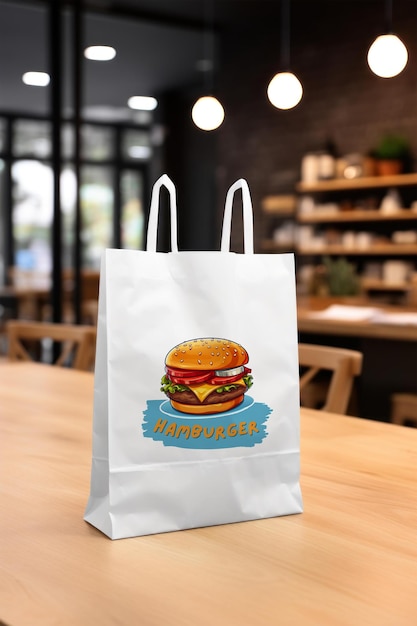 paper bag mockup