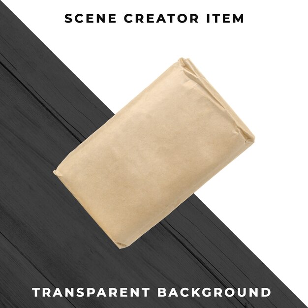 PSD paper bag object transparent psd